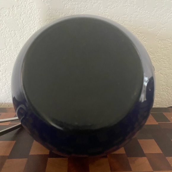 Vintage Chantal Dark Blue Tea Kettle Enamel On Steel With Stainless Accents 2QT - Picture 12 of 14